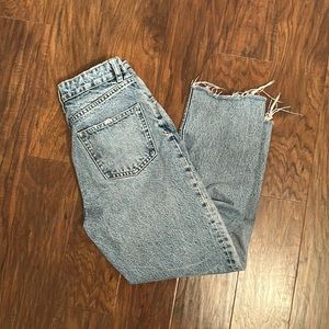 Zara high rise straight leg jeans